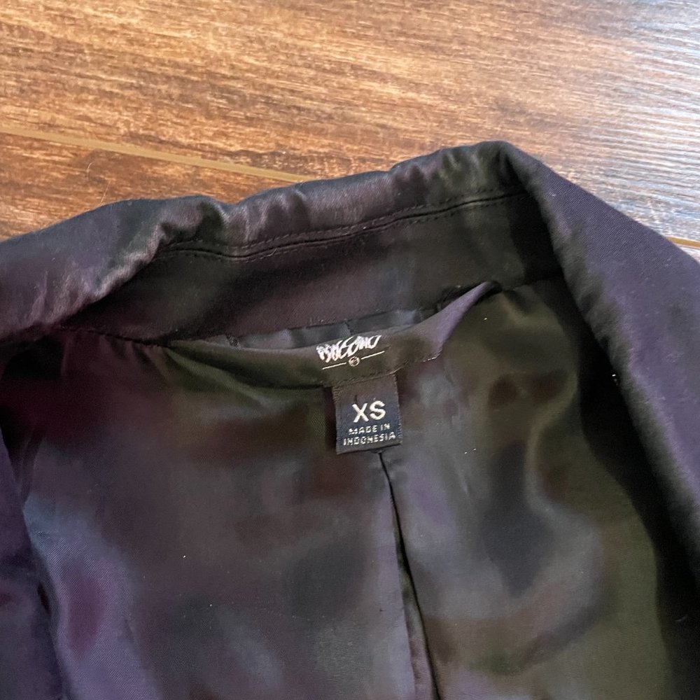 Mossimo XS Preppy Black Blazer Jacket - Picture 3 of 4